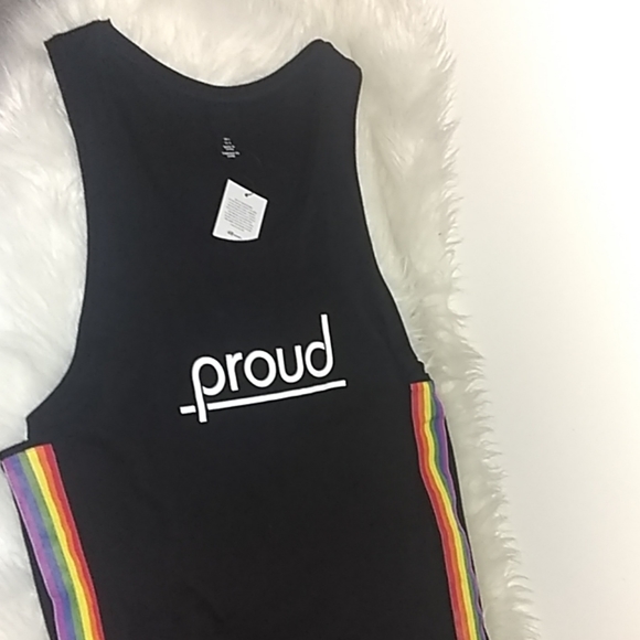 🔥$8 SALE PROUD PRIDE MEN'S TANK TOP H&M NWT - Picture 3 of 6
